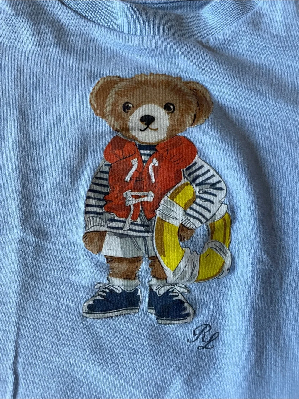 Ralph Lauren Baby Boys Polo Bear Cotton Jersey T-Shirt Size 6 Months